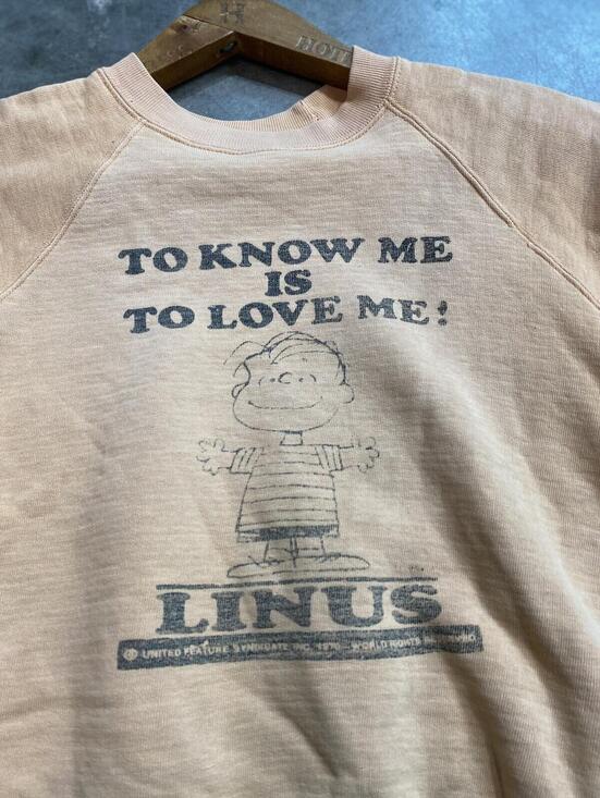 Other - Vintage 1960s Peanuts Linus Sweatshirt KIDS 17X17 vtg 60s distressed faded